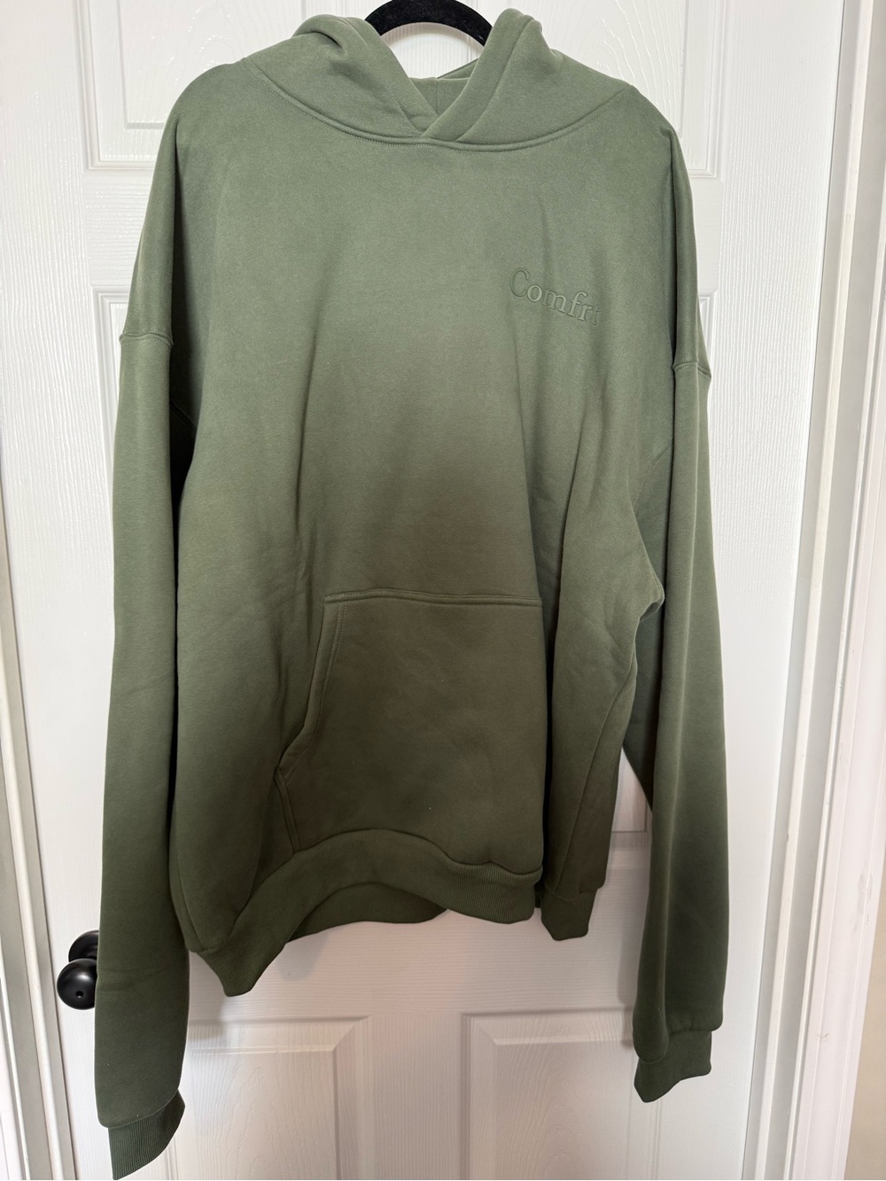 Comfort-Fit Olive Green Hoodie Sweatshirt